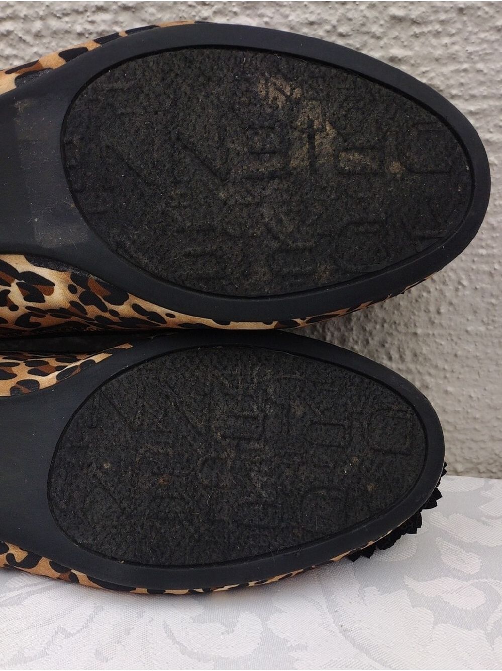 Adrienne Vittadini Carmelita Brown Classic Leopard Print Embellished Flat Shoe - Picture 8 of 16